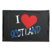 I Heart Scotland Overlay-Punkt Kissenbezug (Rückseite)