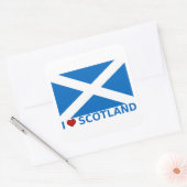 I Heart Scotland Quadratischer Aufkleber (Umschlag)