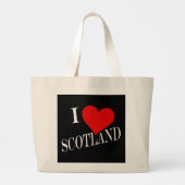 I Heart Scotland wt jtcent Jumbo Stoffbeutel (Rückseite)