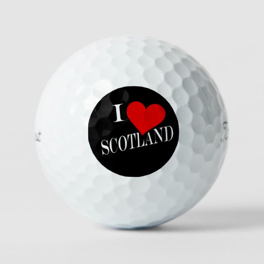 I Heart Scotland wt tpv1 gbcnt Golfball (Vorderseite)