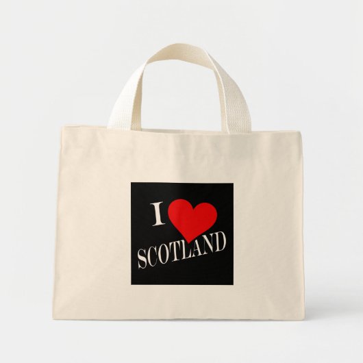 I Heart Scotland wt ttcent Mini Stoffbeutel (Vorne)