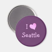 I Heart Seattle Magnet (Vorderseite/Rückseite)