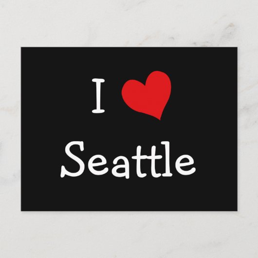 I Heart Seattle Postkarte (Vorderseite)