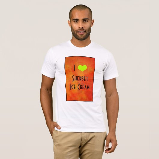 I Heart Sherbet Ice Creme T-Shirt (Vorne ganz)