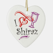 I Heart Shiraz Keramik Ornament (Rechts)