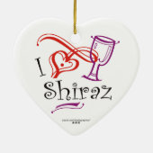I Heart Shiraz Keramik Ornament (Hinten)