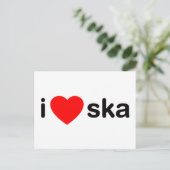 I Heart Ska Postkarte (Stehend Vorderseite)