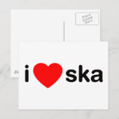 I Heart Ska Postkarte (Vorne/Hinten)