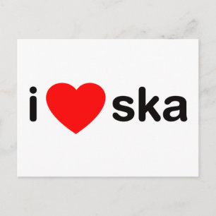 I Heart Ska Postkarte