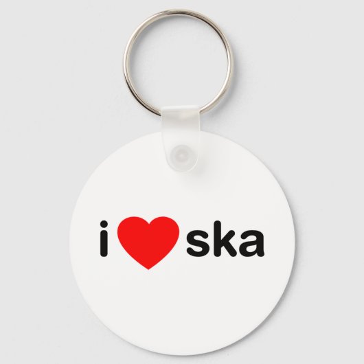 I Heart Ska Schlüsselanhänger (Vorderseite)