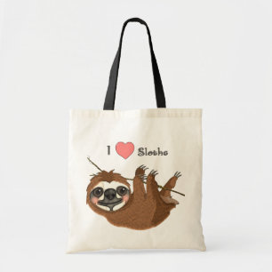 I Heart Sloths Baby Animals Tragetasche