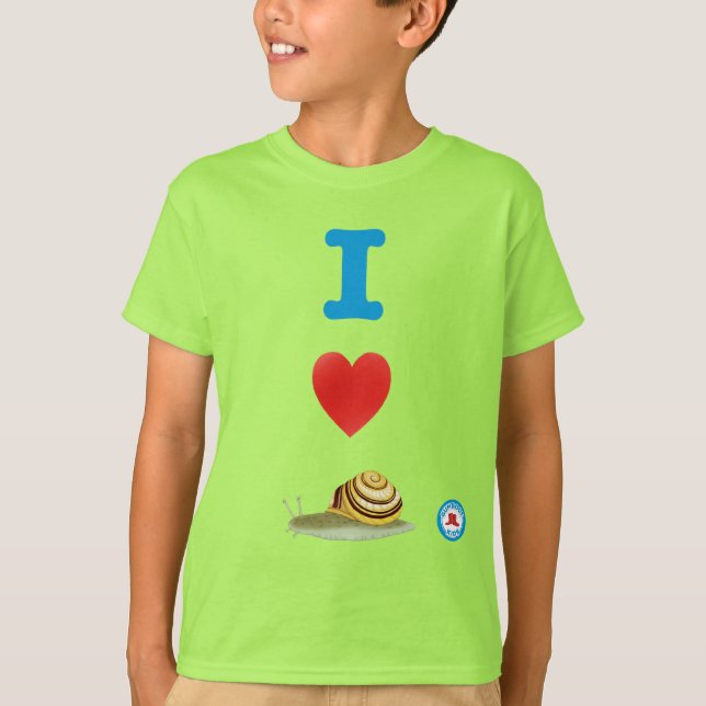 I Heart Snails Jugend T-Shirt (Vorderseite)
