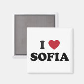 I Heart Sofia Bulgarien Magnet (Vorderseite/Rückseite)