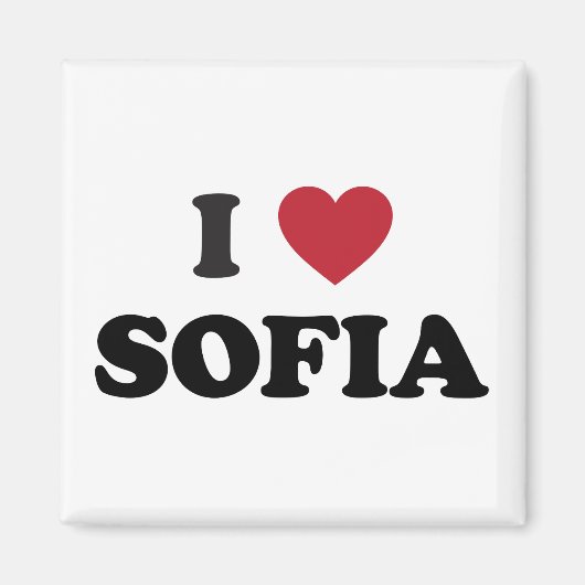I Heart Sofia Bulgarien Magnet (Vorne)