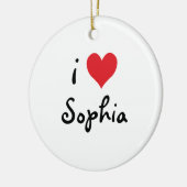 i Heart Sophia Keramikornament (Links)