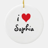i Heart Sophia Keramikornament (Hinten)