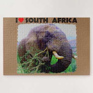 I Heart South Africa Bull Elephant Puzzle