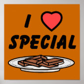 I Heart Special Brownies Poster (Vorne)