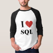 I Heart SQL T-Shirt (Vorderseite)