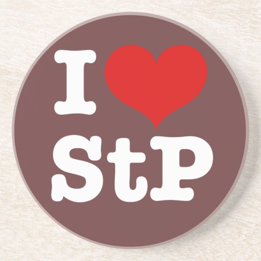 I Heart St. Paul Sandstein Untersetzer (Vorne)