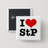I Heart St. Paul / St. Peter Button (Vorne & Hinten)