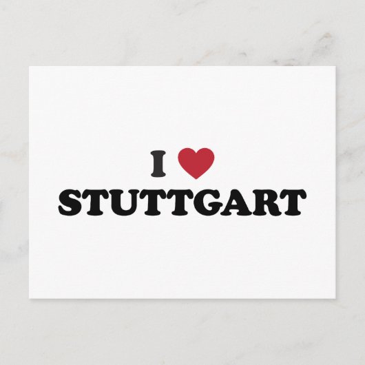 I Heart Stuttgart Germany Postkarte (Vorderseite)