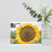 I Heart Sunflower Postkarte (Stehend Vorderseite)