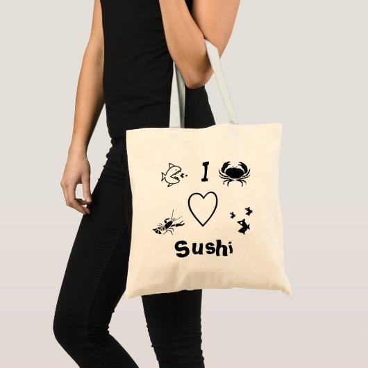 I Heart Sushi Tragetasche (Vorderseite (Produkt))