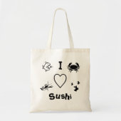 I Heart Sushi Tragetasche (Vorne)