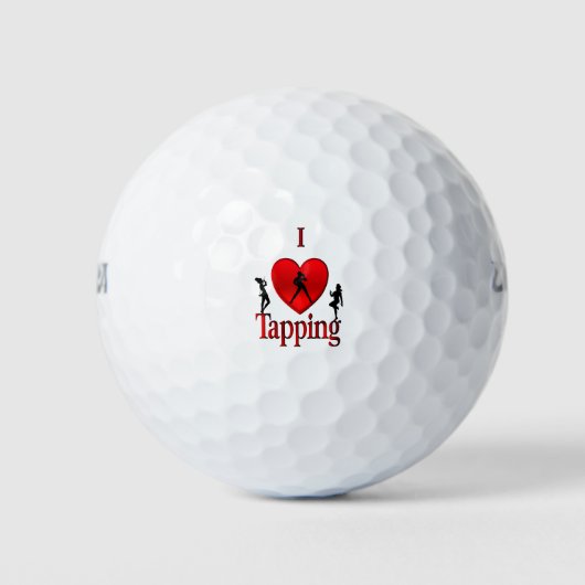 I Heart Tap Dance Golfball (Vorderseite)