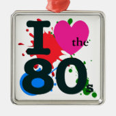 I Heart the 80 Ornament Aus Metall (Vorne)