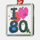 I Heart the 80 Ornament Aus Metall (Links)