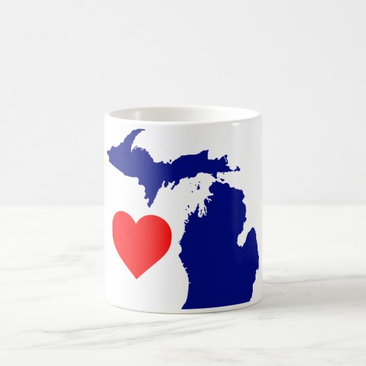 I heart the Great Lake Staat Kaffeetasse (Mittel)