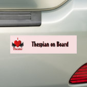 I Heart Theater Autoaufkleber (Auf Auto)