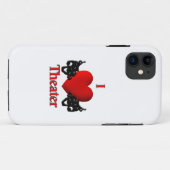 I Heart Theater Case-Mate iPhone Case (Rückseite (Horizontal))