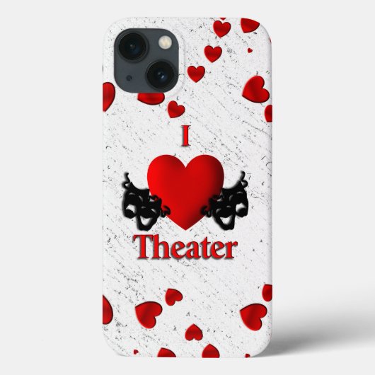 I Heart Theater Case-Mate iPhone Hülle (Rückseite)