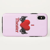 I Heart Theater Case-Mate iPhone Hülle (Rückseite (Horizontal))