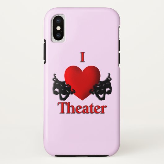 I Heart Theater Case-Mate iPhone Hülle (Rückseite)