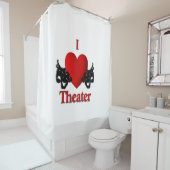 I Heart Theater Duschvorhang (Beispiel)