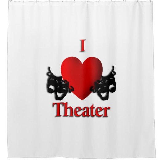 I Heart Theater Duschvorhang (Vorderseite)