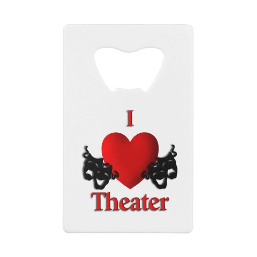 I Heart Theater Geldbeutel Flaschenöffner (Vorderseite)