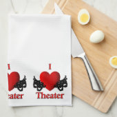 I Heart Theater Geschirrtuch (Viertel Falte)
