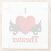 I Heart Theater Glasuntersetzer (Rückseite)