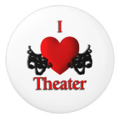 I Heart Theater Keramikknauf (Vorderseite)