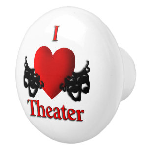I Heart Theater Keramikknauf