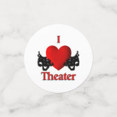 I Heart Theater Konfetti (Klein Vorderseite)