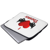 I Heart Theater Laptopschutzhülle (Vorne Knopf)