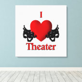 I Heart Theater Leinwanddruck (Insitu (Holzboden))