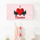 I Heart Theater Pink Banner (Insitu)