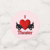 I Heart Theater Pink Konfetti (Klein Vorderseite)